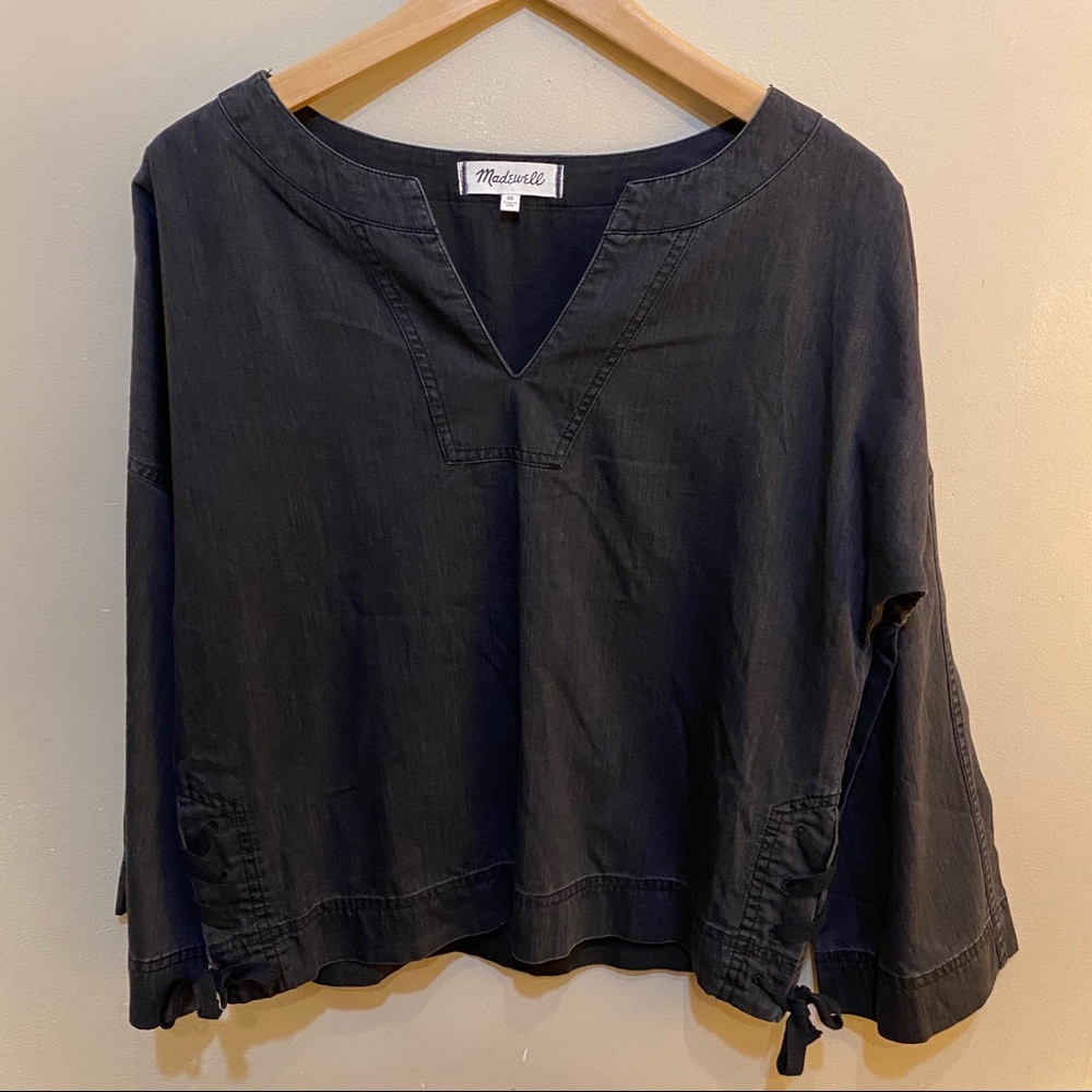 Madewell black tunic top sz XS